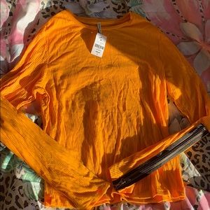 Long sleeve knit zipper shirt brand new LF